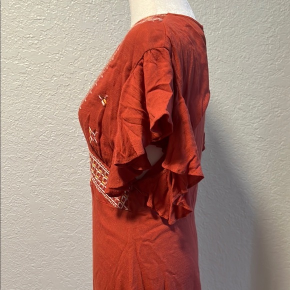 Blue Rain Rust Mini Dress - Picture 4 of 5